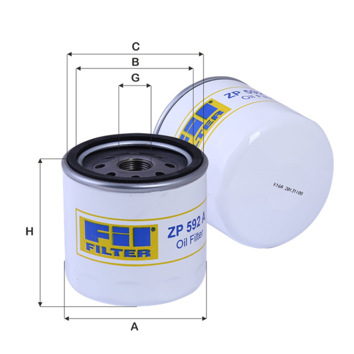 FİL ZP 592A YAĞ FİLTRESİ